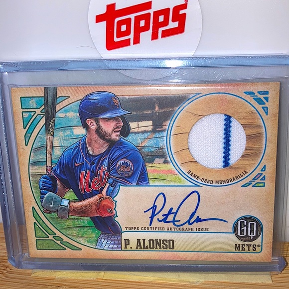 Pete Alonso autographed patch Numbered 16/50 trading card - Picture 1 of 3